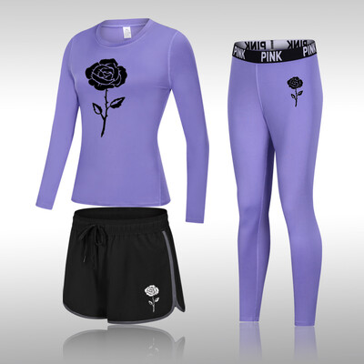 Divat jógakészlet Női sportruházat Női Tornatermi Ruházat Sportruha Tornatermi szett Sportruházat Női Jóga Felszerelés Edzőruha