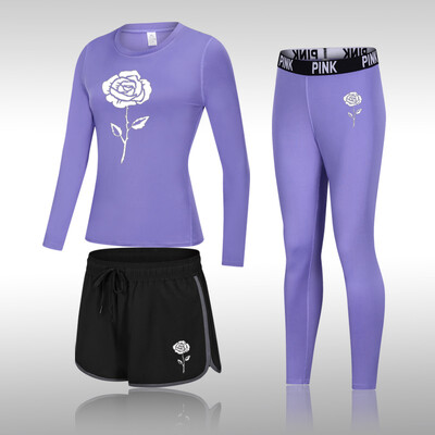 Divat jógakészlet Női sportruházat Női Tornatermi Ruházat Sportruha Tornatermi szett Sportruházat Női Jóga Felszerelés Edzőruha