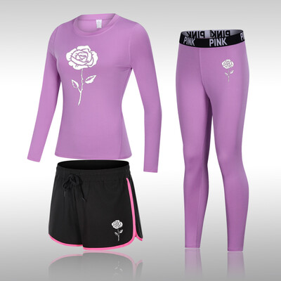 Divat jógakészlet Női sportruházat Női Tornatermi Ruházat Sportruha Tornatermi szett Sportruházat Női Jóga Felszerelés Edzőruha