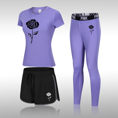 Divat jógakészlet Női sportruházat Női Tornatermi Ruházat Sportruha Tornatermi szett Sportruházat Női Jóga Felszerelés Edzőruha