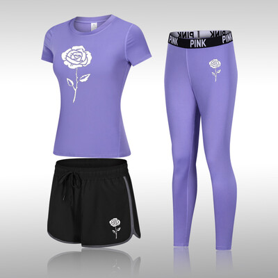 Divat jógakészlet Női sportruházat Női Tornatermi Ruházat Sportruha Tornatermi szett Sportruházat Női Jóga Felszerelés Edzőruha