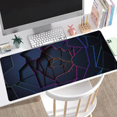 Cool Geometric Light Mouse Pad Pad de birou Covor de mouse extins Tastatură mare de computer Covoraș de birou Pad de birou cu bază anti-alunecare și