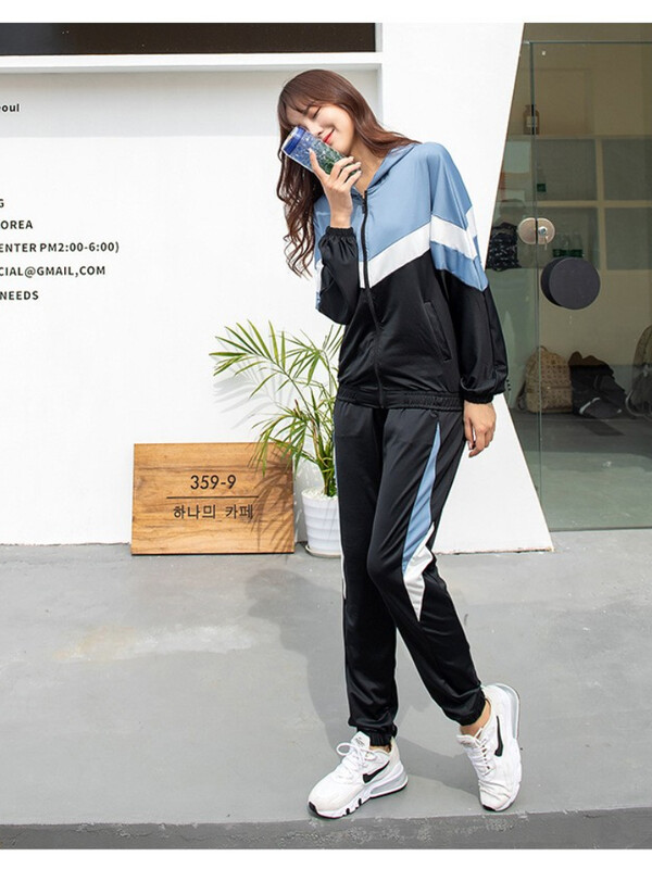 Korejas Juicy Couture treniņtērps jauns jogas apģērbs sievietēm, brīvs, ātri žūstošs harēma bikses, skriešana, sports, fitness, 4 daļīgs sieviešu tērps