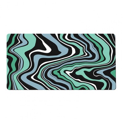 Tampă de mouse reutilizabilă Tampă de mouse din cauciuc natural Tampă de mouse pliabilă, impermeabilă, cu imprimare abstractă, anti-alunecare pentru computer