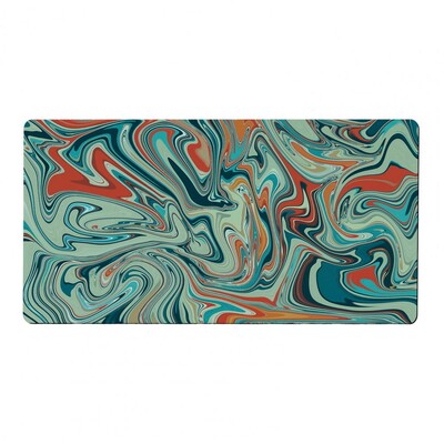 Tampă de mouse reutilizabilă Tampă de mouse din cauciuc natural Tampă de mouse pliabilă, impermeabilă, cu imprimare abstractă, anti-alunecare pentru computer