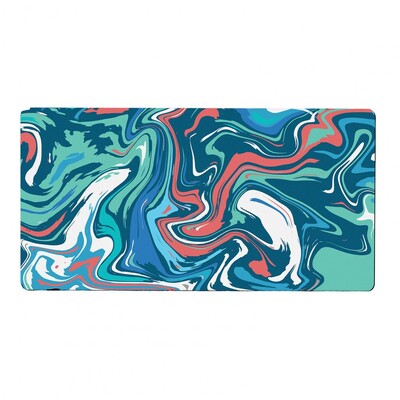 Tampă de mouse reutilizabilă Tampă de mouse din cauciuc natural Tampă de mouse pliabilă, impermeabilă, cu imprimare abstractă, anti-alunecare pentru computer