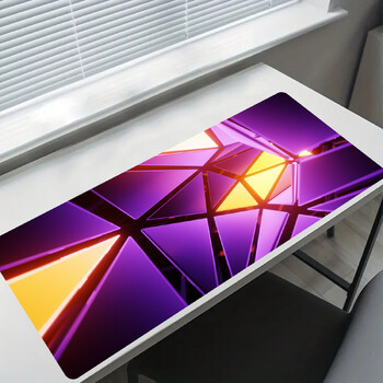 Cool Geometric Light Mouse Pad Desk Pad Extended Mouse Mat Μεγάλο μεγάλο πληκτρολόγιο υπολογιστή Επιτραπέζιο ματ Επιφάνεια εργασίας με αντιολισθητική βάση και