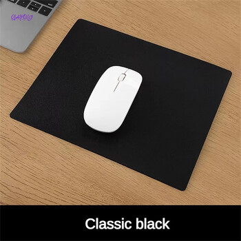 Νέο μικρού μεγέθους Office mousepad Πολύχρωμο διπλής όψης αδιάβροχο προστατευτικό επιφάνειας εργασίας Ματ PU Δερμάτινο αντιολισθητικό MousePad για φορητό υπολογιστή