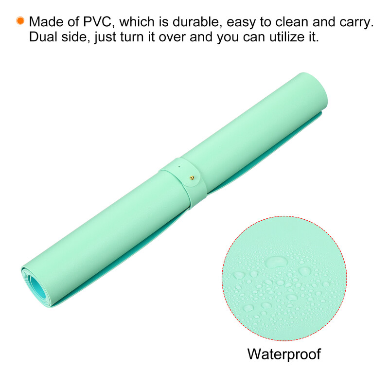 Biroja galda paklājiņa aizsargs PU ādas divpusējs ūdensnecaurlaidīgs peles paliktnis rakstāmpaklājiņš galddatora tastatūra rakstāmgalda paliktnis spēļu datoru piederumi