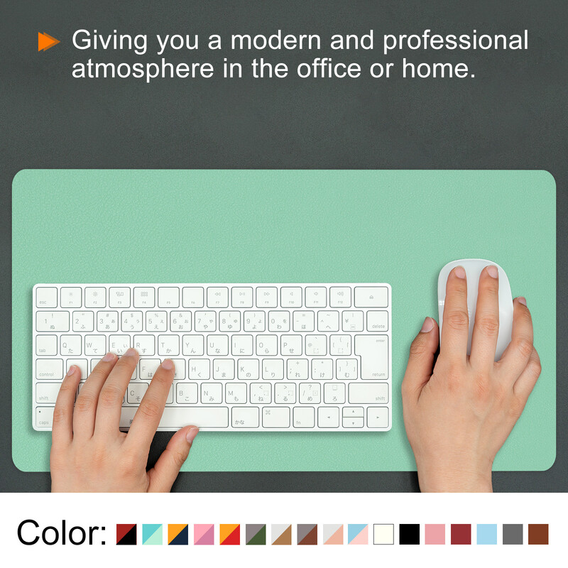 Biroja galda paklājiņa aizsargs PU ādas divpusējs ūdensnecaurlaidīgs peles paliktnis rakstāmpaklājiņš galddatora tastatūra rakstāmgalda paliktnis spēļu datoru piederumi