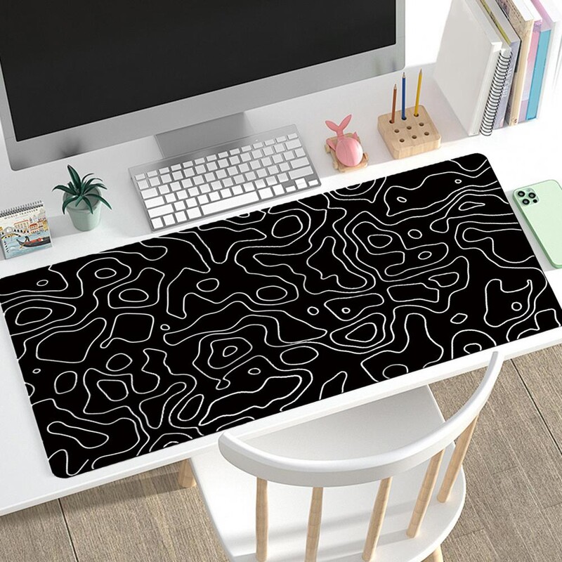 Podložka pod myš s abstraktným vzorom, podložka pod myš s abstraktnou potlačou, vodotesná skladacia herná podložka pod myš s abstraktnou potlačou pre počítač