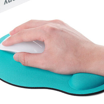 Mouse Pad με στήριγμα καρπού για Laptop Mat Αντιολισθητικό Gel καρπού EVA Support Wristband Mouse Mat Pad για PC Φορητός υπολογιστής