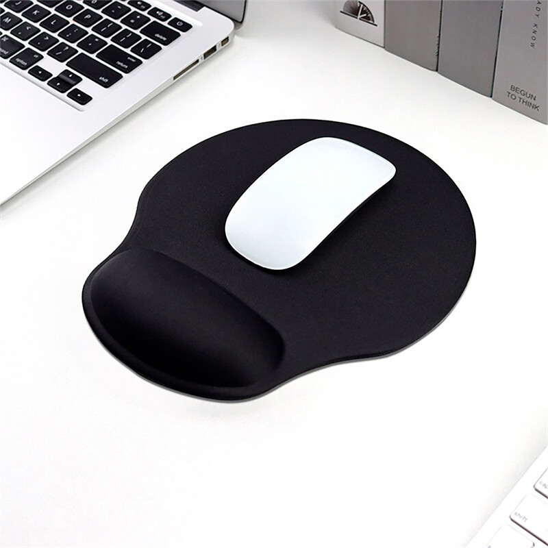 Čierna podložka pod myš s podložkou na zápästie, protišmyková herná podložka pod myš, podložka pod myš, počítač, notebook, klávesnica, príslušenstvo