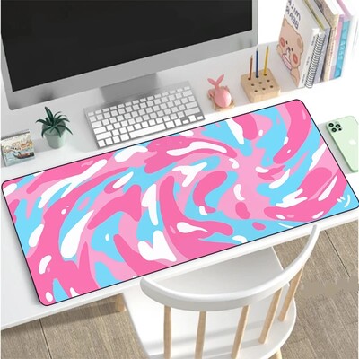 Graffiti Kawaii egérpad absztrakt játék Forgó egérpad egérpad lejátszó nagy szőnyeg számítógép asztali billentyűzet billentyűzet