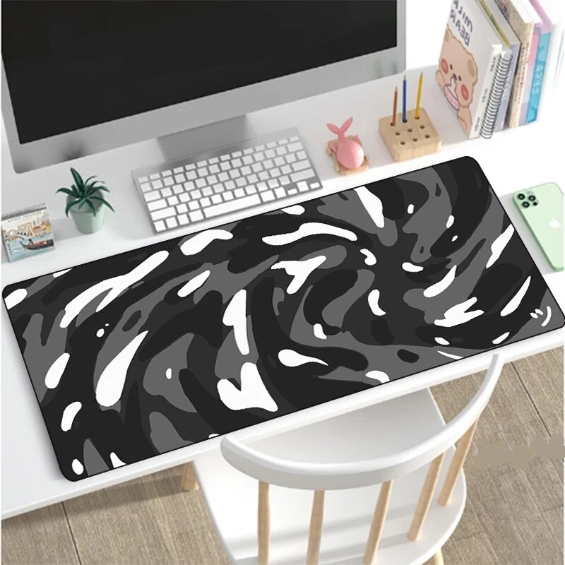 Graffiti Kawaii egérpad absztrakt játék Forgó egérpad egérpad lejátszó nagy szőnyeg számítógép asztali billentyűzet billentyűzet