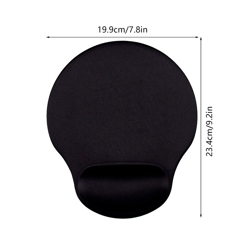 Μαύρο mousepad με αντιολισθητικό μαξιλάρι καρπού Mousepad Mice Mat Αξεσουάρ πληκτρολογίου για φορητούς υπολογιστές