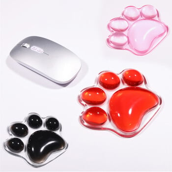 Cat Paw Hand Rest Mouse Pad σιλικόνης Gel Στήριγμα καρπού Q Soft Wrist Stress Relief Mousepad Προμήθειες γραφείου υπολογιστή