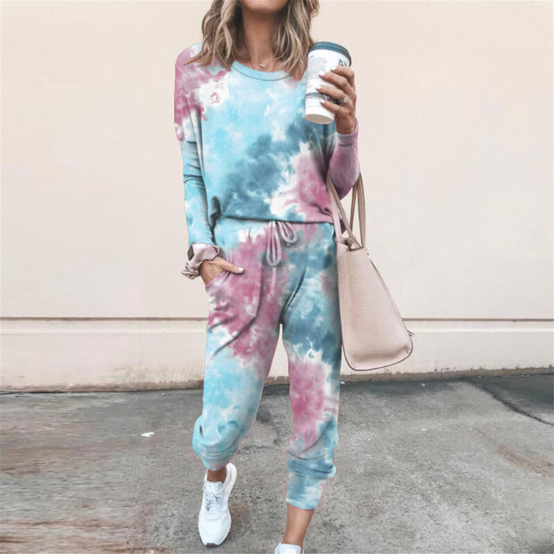 Sieviešu džemperi ar apdruku ar kapuci + garas bikses ikdienas sporta kostīmi lielizmēra treniņtērpi Silti garās piedurkņu kapuces Divdaļīgi komplekti