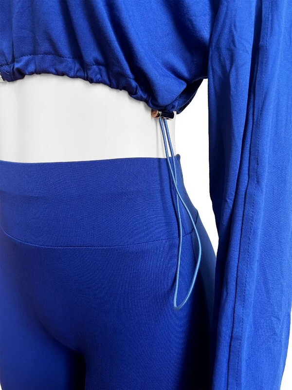 2024 Φθινοπωρινές γυναικείες μοντέρνες φόρμες φόρμας 2 τεμαχίων σετ με φερμουάρ και μακρυμάνικο μπουφάν με κορδόνι με κορδόνι + κολάν Παντελόνι Jogger Suits