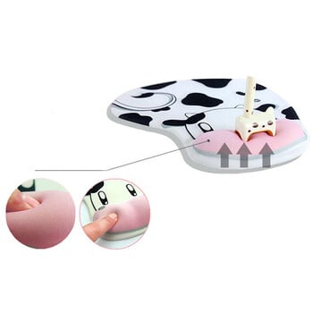 Cartoon Cow Mouse Pad Εργονομικό Deskpad Kawaii Mouse Pad με βάση καρπού για φορητό υπολογιστή γραφείου αντιολισθητικό επιτραπέζιο χαλάκι