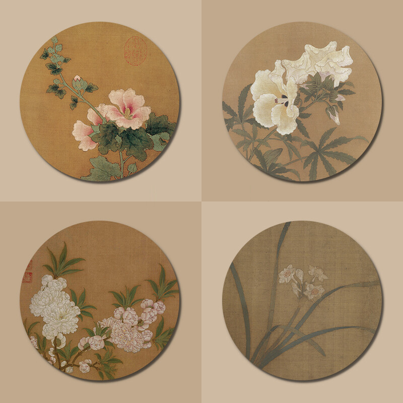 22X22cm στρογγυλό καουτσούκ Μικρό μαξιλαράκι για ποντίκι Επιτραπέζιο μαξιλάρι gaming ποντικιού τυπωμένο αντιολισθητικό μαξιλαράκι πληκτρολογίου γραφείου μαθητή