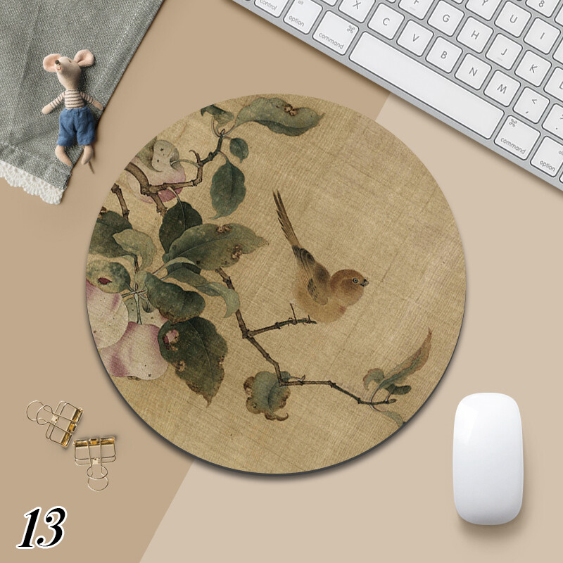 22X22cm στρογγυλό καουτσούκ Μικρό μαξιλαράκι για ποντίκι Επιτραπέζιο μαξιλάρι gaming ποντικιού τυπωμένο αντιολισθητικό μαξιλαράκι πληκτρολογίου γραφείου μαθητή