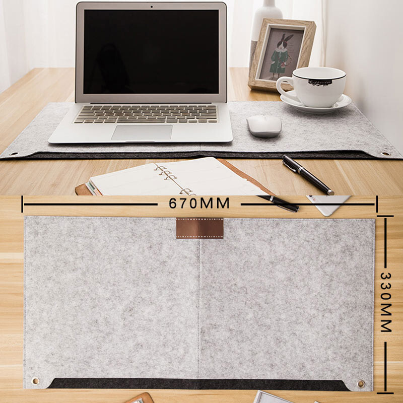 Počítačový stôl, plstená podložka pod stôl, kancelársky stôl, podložka pod myš, držiak na puzdro na notebook, vankúš