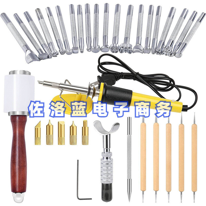 „Pasidaryk pats“ odos įrankių rinkinys Odos graviravimo rinkinys Odos plaktuko sukamasis peilis