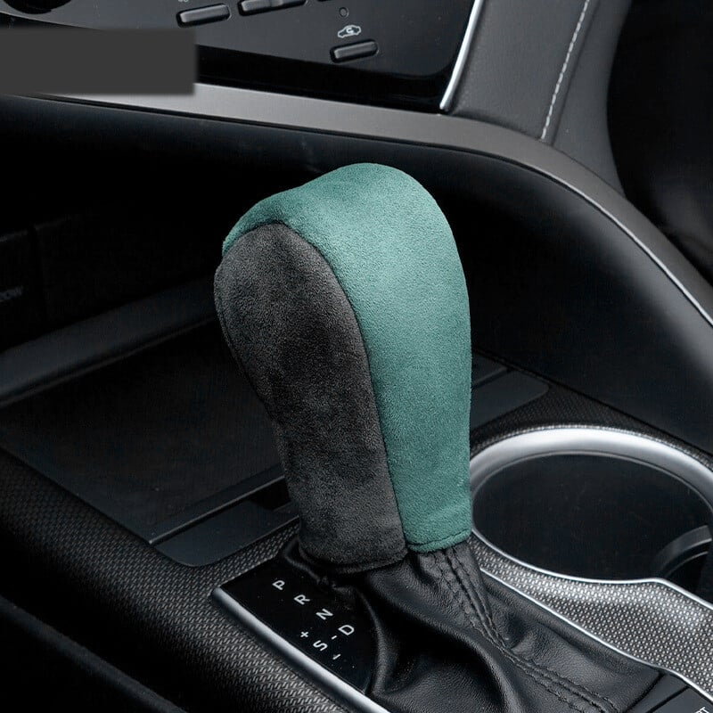 Capac viteze transfrontaliere din piele intoarsa Capac viteze universal automat manual Capac viteze Set schimbator de viteze Interior auto