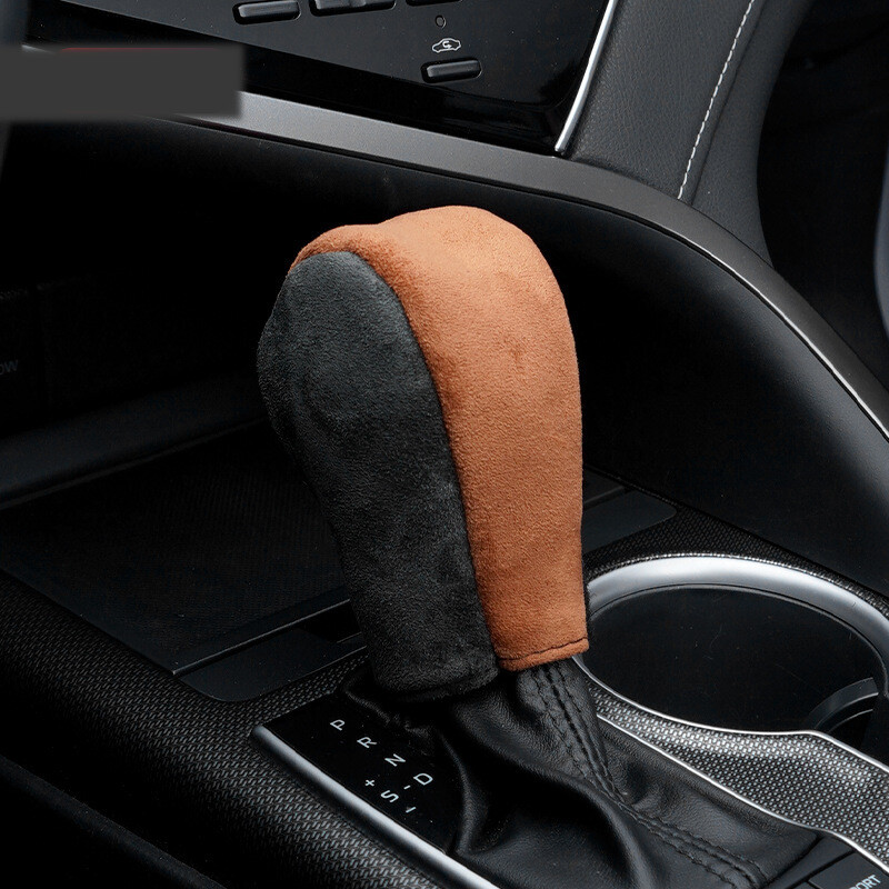 Capac viteze transfrontaliere din piele intoarsa Capac viteze universal automat manual Capac viteze Set schimbator de viteze Interior auto