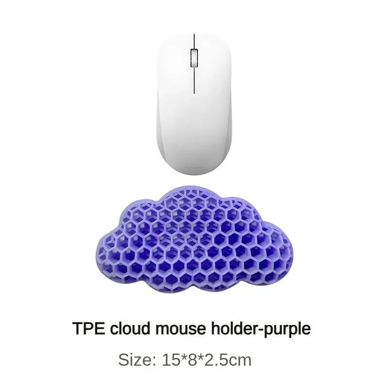 Nová podložka pod myš s podložkou na zápästie, klávesnica Cloud, protišmyková TPE podložka na stolné počítače, kancelárska herná myš, opierka na zápästie, mäkká a priedušná