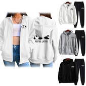 Patogūs moteriški megztiniai Rudens žiemos gobtuvai Universalus sportinis kostiumas Paltas Kasdienis Karštas Išpardavimas Mada Sportas Sportinės kelnės Dail