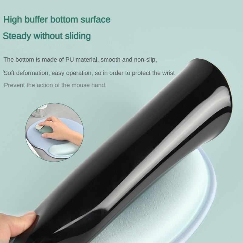 Peles paliktnis Ērts peles paklājiņš Mīksts peles paliktnis Plaukstas locītavas pretslīdēšanas plaukstas balsts Datora peles paliktnis biroja spēļu datoram