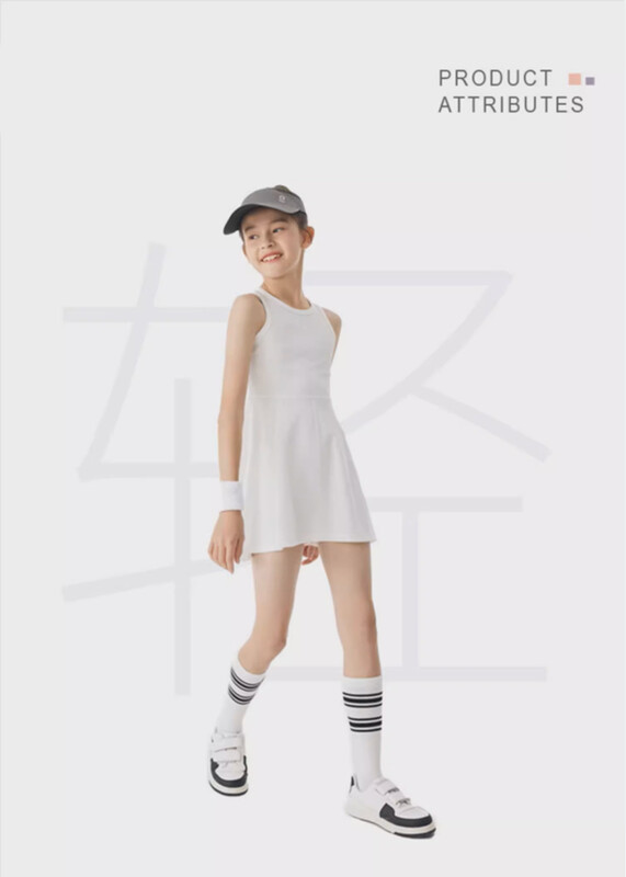 Comerț exterior fete și copii mari, mijlocii și mici îmbrăcăminte în aer liber sport ocazional joc de fitness badminton fustă tenis rochie vestă fustă scurtă