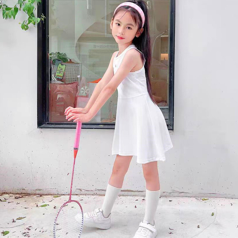 Comerț exterior fete și copii mari, mijlocii și mici îmbrăcăminte în aer liber sport ocazional joc de fitness badminton fustă tenis rochie vestă fustă scurtă