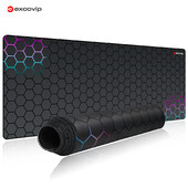 EXCO Gaming Mouse Pad mare cu margini cusute Bază anti-alunecare din cauciuc Covoraș de birou extins Tastatură Mousepad pentru birou, acasă, computer