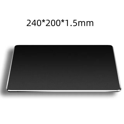 Alumīnija metāla peles paliktņa paklājiņš Ciets Gluds Matēts Plāns Neslīdošs Ūdensizturīgs Ātrs un precīzs Peļu Paklājiņš Mājas Biroja Galda Paklājiņš