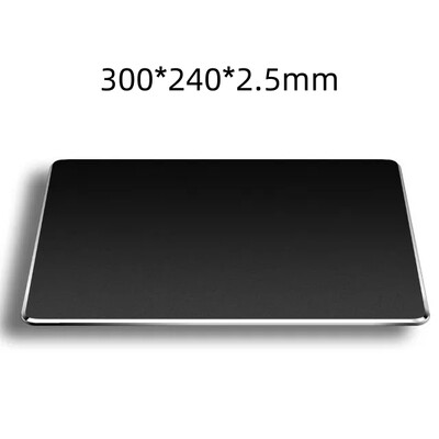 Alumīnija metāla peles paliktņa paklājiņš Ciets Gluds Matēts Plāns Neslīdošs Ūdensizturīgs Ātrs un precīzs Peļu Paklājiņš Mājas Biroja Galda Paklājiņš