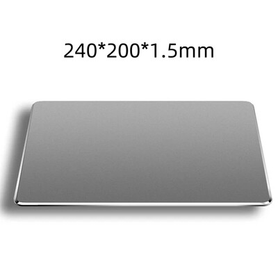 Alumīnija metāla peles paliktņa paklājiņš Ciets Gluds Matēts Plāns Neslīdošs Ūdensizturīgs Ātrs un precīzs Peļu Paklājiņš Mājas Biroja Galda Paklājiņš