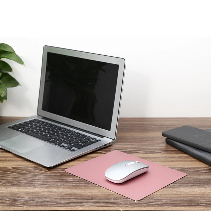 Alumīnija metāla peles paliktņa paklājiņš Ciets Gluds Matēts Plāns Neslīdošs Ūdensizturīgs Ātrs un precīzs Peļu Paklājiņš Mājas Biroja Galda Paklājiņš