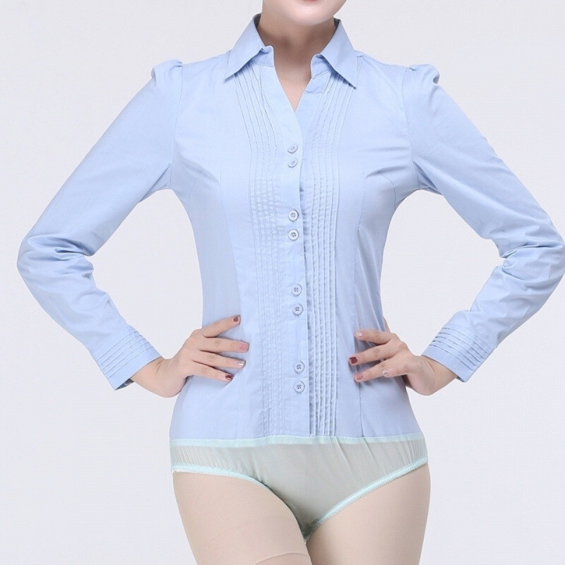 Új 2024-es fehér V-nyakú ing Csúcskategóriás női professzionális munkaruha Stretch kezeslábas munkába utazáshoz