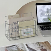 Raft de depozitare de birou minimalist din fier Ins Organizator de masă Raft de organizare din metal Raft de cărți Birou Raft de depozitare multifuncțional