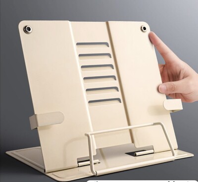 2023 regulējams pārnēsājams metāla regulējams lasāmgrāmatu turētājs atbalsta dokumentu plaukts grāmatu plaukts planšetdatoram mūzikas partitūras recepšu statīvs