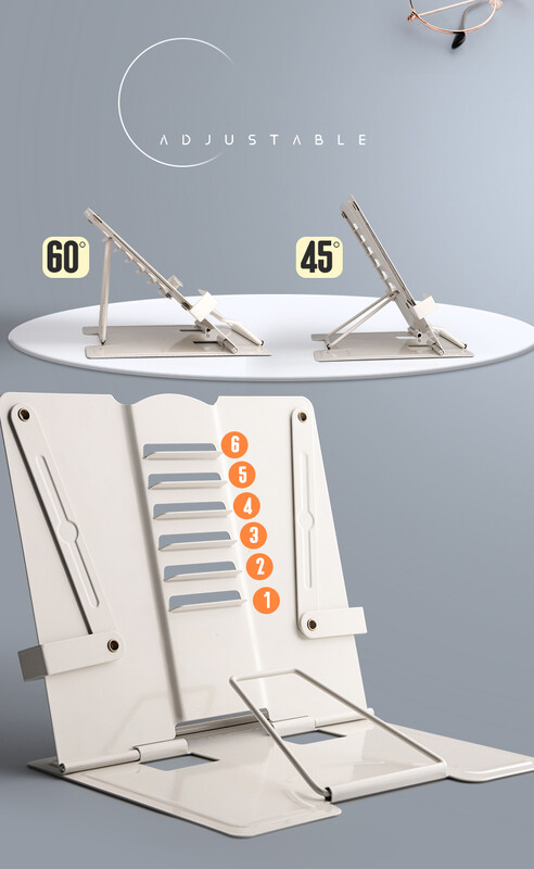 2023 regulējams pārnēsājams metāla regulējams lasāmgrāmatu turētājs atbalsta dokumentu plaukts grāmatu plaukts planšetdatoram mūzikas partitūras recepšu statīvs