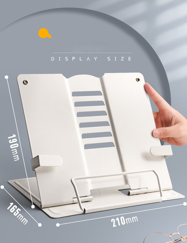 2023 regulējams pārnēsājams metāla regulējams lasāmgrāmatu turētājs atbalsta dokumentu plaukts grāmatu plaukts planšetdatoram mūzikas partitūras recepšu statīvs