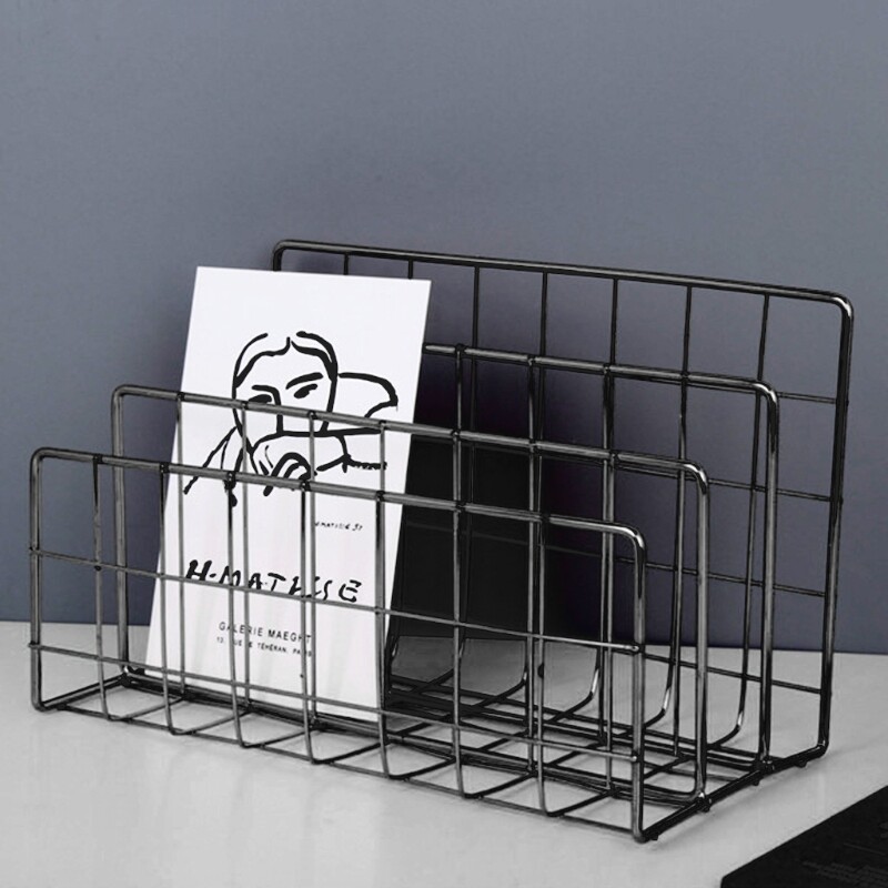 Asztali dokumentumválogató Kovácsoltvas iratok Levéltartó Többfunkciós könyvállvány Kártyákhoz használható Könyv CD-k Notebook