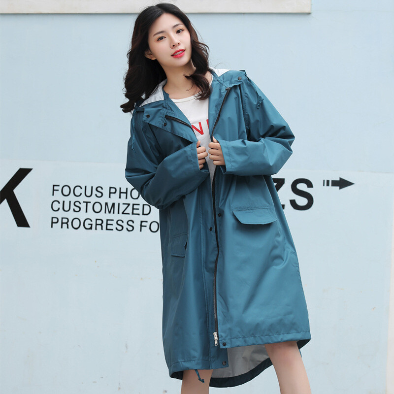 Lietui atsparus suaugusiųjų lietpaltis Moteriška striukė viso ilgio kelioninė japoniška pončas vyrams Cross Border 