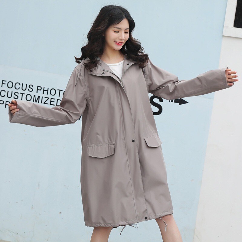 Lietui atsparus suaugusiųjų lietpaltis Moteriška striukė viso ilgio kelioninė japoniška pončas vyrams Cross Border 