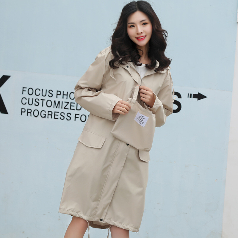 Lietui atsparus suaugusiųjų lietpaltis Moteriška striukė viso ilgio kelioninė japoniška pončas vyrams Cross Border 