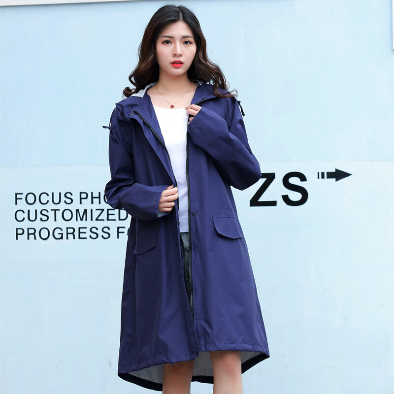 Lietui atsparus suaugusiųjų lietpaltis Moteriška striukė viso ilgio kelioninė japoniška pončas vyrams Cross Border 